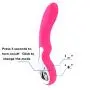 Vibrator, Oomph! Butterfly 16-Frequency 3-Speed Vibration USB Rechargeable Silicone G-spot and Clitoris Massager AV Vibe Female Masturbation Toy - Rosy