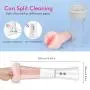 Male Masturbator Electric Male Penis Vacuum Pump- 2 in 1 Automatic Male Masturbation Cup with Penis Exerciser, 9 Vibration Modes Suck Vibrator Oral Blowjob Male Masturbation Cup Sex Toy for Men