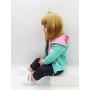 iCradle Lovely Handmade Soft Silicone Reborn Baby Girl Doll 22 Inch 55cm Realistic Looking Newborn Vinyl Dolls Toddler Toy for Kid Xmas Gift Golden Hair