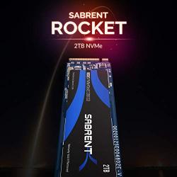 Sabrent 2TB Rocket NVMe PCIe M.2 2280 Internal SSD High Performance Solid State Drive (SB-ROCKET-2TB)