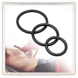 GC-US 3 Pieces of Silicone Long-Lasting Lock Ring - 3 cm / 4 cm / 5 cm