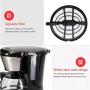 Hli-SHJHsmu 650ML Small Automatic Boiling Drip Coffee Machine Office Tea Machine Household Automatic Drip Coffee Machine Coffee Maker