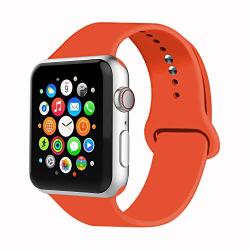 IYOU Sport Band Compatible with Watch Band 38MM 42MM 40MM 44MM, Soft Silicone Replacement Sport Strap Compatible with 2019 Watch Series 5 2018 Watch Series 4/3/2/1