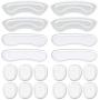 Heel Grips, 8PCS Heel Inserts, 12PCS Shoe Inserts, Gel Heel Cushion Inserts for Women Men, Adhesive Shoe Pads for Loose Shoes, Heel Slipping, Rubbing