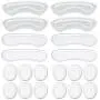 Heel Grips, 8PCS Heel Inserts, 12PCS Shoe Inserts, Gel Heel Cushion Inserts for Women Men, Adhesive Shoe Pads for Loose Shoes, Heel Slipping, Rubbing