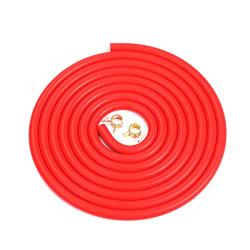 BLACKHORSE-RACING 10 Feet 3/8"(10mm) High Performance Silicone Vacuum Hose + 10 Pcs 14mm Spring Clips Fuel Hose Line Water Pipe Clamps Fasteners
