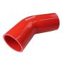 Ronteix Universal 4 Ply High Performance 45 Degree Elbow Coupler Silicone Hose (2.5(63MM), RED)