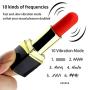 Ruzida 10 Frequency Silicone Mini Lipstick Bullet Women Toys*:)