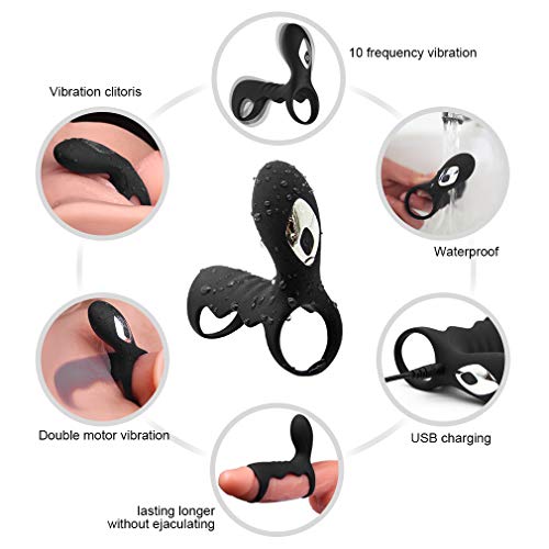 Silicone Enhancement Waterproof Six Ring, Adullt Male Toys Clit- Stimulating Vibrate Thing Clock Ring for Dicks Six Toys for Women Men Couple Durable in Use T-Shirt