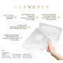 Cleverfy Chest Wrinkle Pads & Facial Wrinkle Patches - [2x] Silicone Eye Pads, [1x] Decollete Anti Wrinkle Chest Pads, [1x] Forehead Wrinkle Patches | Silicone Wrinkle Pads for Chest Wrinkles