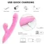 3 in 1 Hands Free Silicone Pleasure Toy Clitòrial Stimulàtion Toys for Her Clitòrial Stimulàtion Toys Sùcking Pleasure Toy for Women Couple Waterproof Vibràntor Bùllet for Women with Stimulàtor