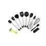 Silicone Kitchenware 10 Piece Set Stainless Steel Handle Kitchenware Set Non-stick Cookware Set