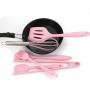 Carriemeow Silicone Kitchenware For 6 Piece Baking Kit Pink Shovel Scraper Egg Beater Creative Kitchen Utensils (Size : 6-piece)