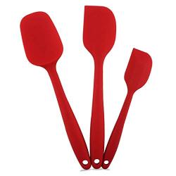 Silicone spatula set of 3 Kitchenware Heat resistant Food grade Comfortable Health Nonstick spatula Used for cooking baked cake decoration