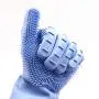 Everymony Home Kitchenware Silicone Cleaning Dish Heat Reusable Silicone Gloves (Blue)