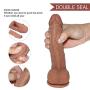 Labibing Ultra-Soft Double Layer Silicone Realistic Toy with Suction Cup for Hands-Free Play,7.48 Inch Labibing
