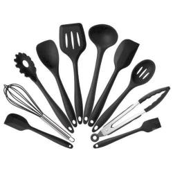 Cooking 10-Piece Eco-Friendly Non-Stick Pan Set Kitchen Fitting Silicone Kitchenware Eco-Friendly Kitchen Tools Baking Utensils Heat Resistant Chef Kitchen