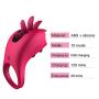Kidavll Male Longer Lasting Shake Rooster Ring with Contented Brush Silicone Happy Toys Mens Rings Shock