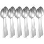 AmazonBasics Stainless Steel Dinner Spoons with Round Edge, Set of 12