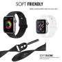 Mairix Band Compatible Apple Watch Band 38mm 42mm 40mm 44mm, Soft Silicone Sport Band Replacement Wrist Strap Compatible 2019 Series 5 iWatch Series 4/3/2/1, Nike+,Sport,Edition,S/M M/L Size
