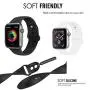 Mairix Band Compatible Apple Watch Band 38mm 42mm 40mm 44mm, Soft Silicone Sport Band Replacement Wrist Strap Compatible 2019 Series 5 iWatch Series 4/3/2/1, Nike+,Sport,Edition,S/M M/L Size