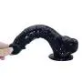 MXJYB 9.25 Inch T-Shirt Big Silicone Flexible Dick with Strong Suction Cup Huge s Adult Sexy Products Sexy Toys for Women MXJYB (Color : Black)