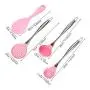 Pink Silicone Cooking Tools Stainless Steel Handle Kitchenware Dinnerware Tableware Heat Resistant Kitchen Utensils Accessories,Pink spoon B