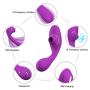 Women Clitorals Sucking 360° Bendable Viabrator, 10 Frequency Sucking 10 Frequency Viabration Medical Silicone for Couples Rechargeable Slient Waterproof Six Toys for Couple（Purple）