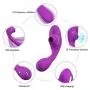 Women Clitorals Sucking 360° Bendable Viabrator, 10 Frequency Sucking 10 Frequency Viabration Medical Silicone for Couples Rechargeable Slient Waterproof Six Toys for Couple（Purple）