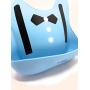 Waterproof Bibs for Toddlers - Silicone Baby Bib ? Easy to Clean Feeding Bib - Soft, Comfortable, and Adjustable - Fits Up to 6 Years Old (Blue Suit)