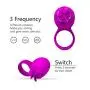 Jepeux Rotating Fan Ring Silicone Vibrating Cock Ring - Rechargeable Penis Ring - Sex Toy for Male or Couples