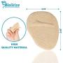 Metatarsal Pads | Metatarsal Pads for Women | Ball of Foot Cushions (2 Pairs Foot Pads) All Day Pain Relief and Comfort One Size Fits Shoe Inserts for Women (Beige)