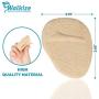 Metatarsal Pads | Metatarsal Pads for Women | Ball of Foot Cushions (2 Pairs Foot Pads) All Day Pain Relief and Comfort One Size Fits Shoe Inserts for Women (Beige)