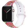 EXCHAR Compatible with Apple Watch Band 40mm 38mm 44mm 42mm Fadeless Pattern Printed Floral Bands Silicone Replacement Band for iWatch Series 5 Series 4/3/2/1 for Women Men