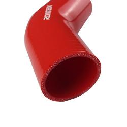 Ronteix Universal High Performance 45 Degree Elbow Coupler Silicone Hose (2(51MM), RED)