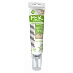General Electric GE285  Aluminum and Metal  Silicone II Caulk, 2.8-Ounce,Metallic Grey