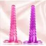 3 Pieces/Set of Soft Silicone Plug Toys Ana.les Beads for Beginners Training Kits (Purple)