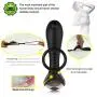 qqooo Remote Control Moving Silicone Pro State Automatic Stimulator Auto Electric Speed Machine Toy Extension Extender Sleeve Sheath Girth Enhancer for Men Double Ring Beads Plug Toy for Couple
