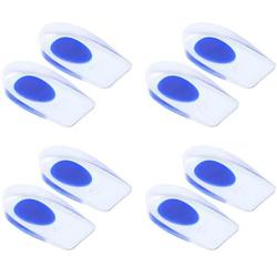 Wonderwin Silicone Gel Heel Cups - Shoe Inserts for Plantar Fasciitis, Sore Heel, Heel Pain, Heal Dry Cracked Heels, Achilles Tendinitis - Foot Comfort Pads - Support (4 Pair, Mens (7-12)