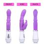Vibrator G Spot Waterproof Rabbit Silicone RechargeableFemale Toy for Home Body Relaxation Healthy Massage | Vibrateur Femme (Purple)