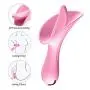 GOGOTT0Y Silicone Personal Wand Tongue Vibrator USB Rechargeable Waterproof Body Relaxtion Adult Massager Toy for Women (Pink)-US Shipping