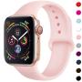 TIMTU Sport Band Compatible with Apple Watch Band 40mm 38mm 42mm 44mm, Soft Silicone Strap Replacement for Apple Watch Series 5 4 3 2 1 for Women/Men