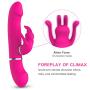 KUKALE Víbrátor Tóy 2 in 1 G Spotter Rábbitt An?l Víbrátor with 7 Modes for Silicone Waterproof Rechargeable