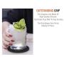 NIZE Silicone Coasters, 8 Easy To Clean Black Drink Coasters, Perfect To Protect Your Furniture, No More Water Rings and Wet Sticky Tables, Non-Slip and Great Grip, Long-Lasting