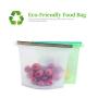 Silicone Food Bags Large Reusable Storage containers,2 PCS X 1L/50OZ Airtight Bags and Fridge Organizers for Freeze, Microwave Save Fruits,Vegetables, Milk, Meat and Sea Food