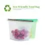 Silicone Food Bags Large Reusable Storage containers,2 PCS X 1L/50OZ Airtight Bags and Fridge Organizers for Freeze, Microwave Save Fruits,Vegetables, Milk, Meat and Sea Food