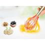 Ecloud Shop 12-inch Silicone Whisk with Stainless Steel Handle Kitchenware