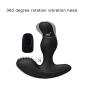 LEVETT Caesar Super Soft Silicone Vibrating Anal Plug Prostate Massager Wireless Remote Control 360 Degree Rotation Male Masturbator Sex Toys for Men