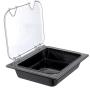 Carlisle 10220B03 StorPlus Half Size Food Pan, Polycarbonate, 2.5" Deep, Black