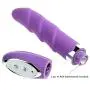 Loveria Vibrating Multispeed Silicone Lovers Ribbed Screw Thread Dildo 100% Pure Medical Grade Silicone Waterproof 10 Powerful Functions G-spot Vibrator Sex Toy for Adults(Purple)